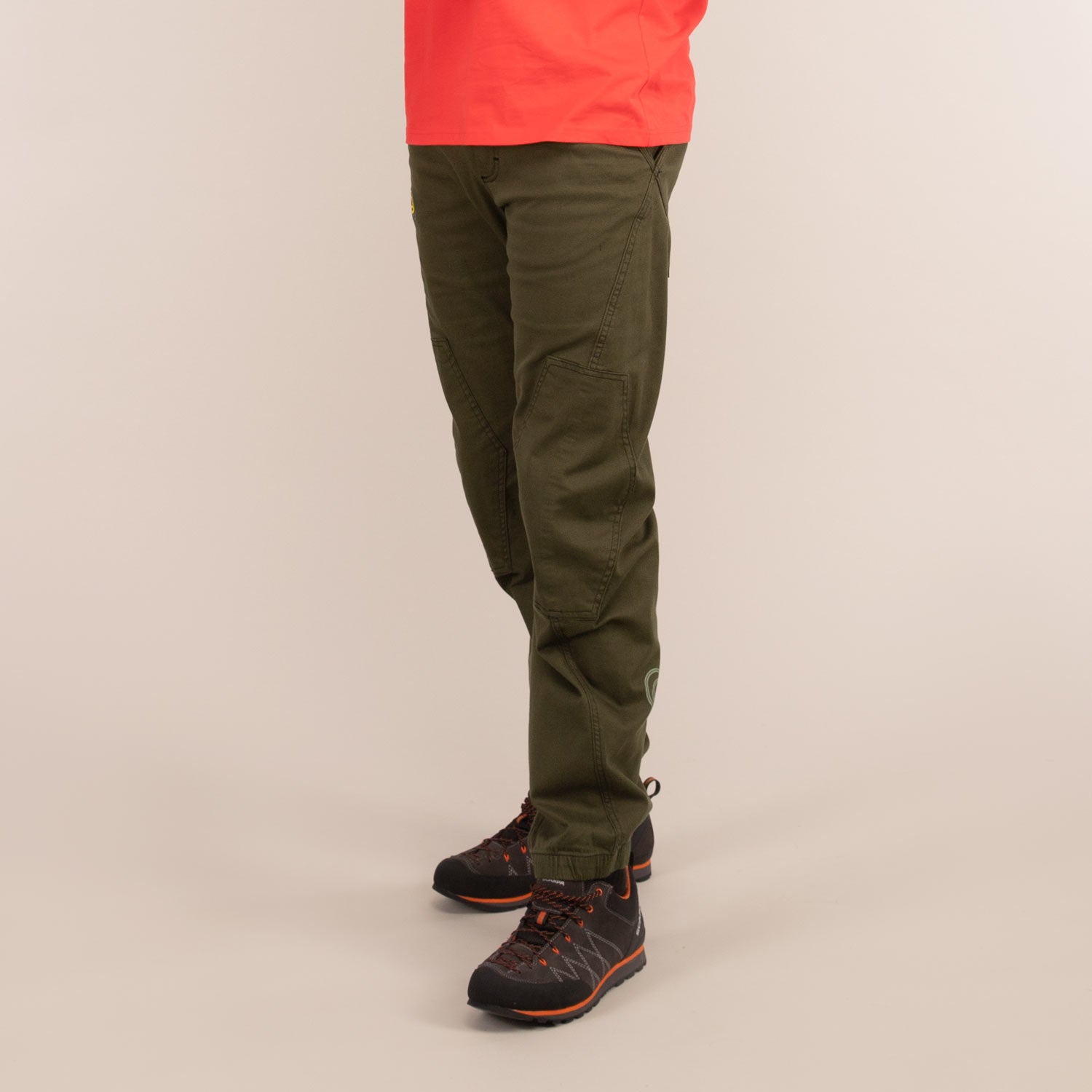 SUPERNOVA | Reinforced Oragnic Stretch Trousers  | 3RD ROCK Clothing - Oliver is 6ft 2" with a 34" waist, 40" hips and wears a 34/LL M