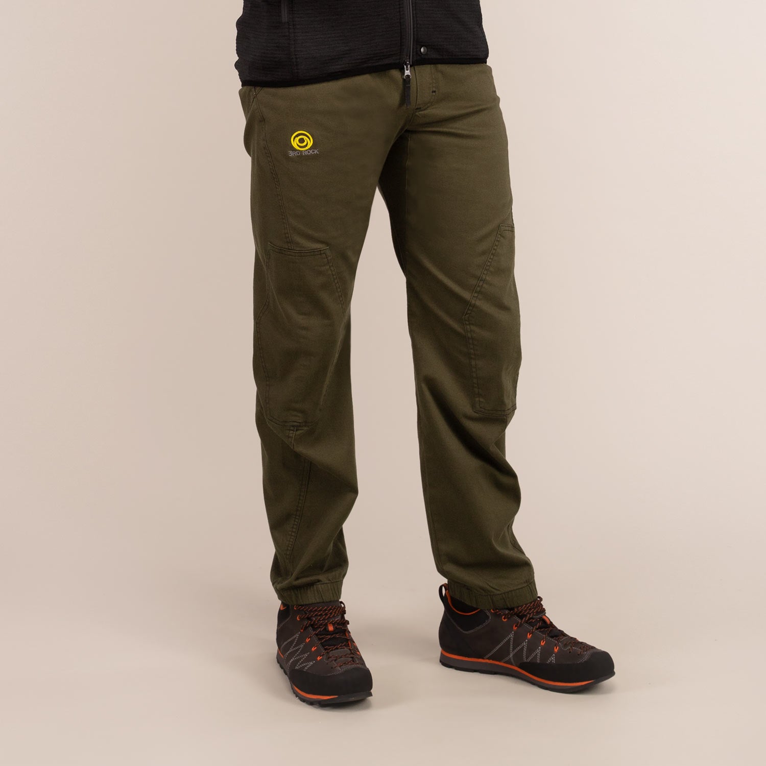 SUPERNOVA | Reinforced Oragnic Stretch Trousers  | 3RD ROCK Clothing - Oliver is 6ft 2" with a 34" waist, 40" hips and wears a 34/LL M