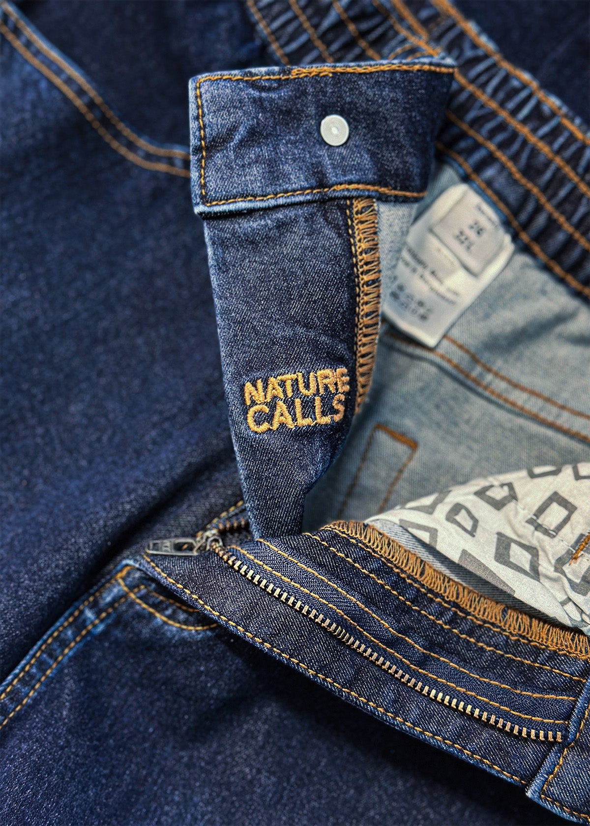 Nature is calling, accoridng to our zip fly opening