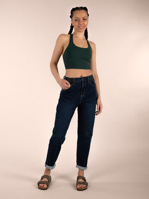 3rd rock sustainable movement denim jeans with a relaxed fit - Aaliyah is 5ft 8